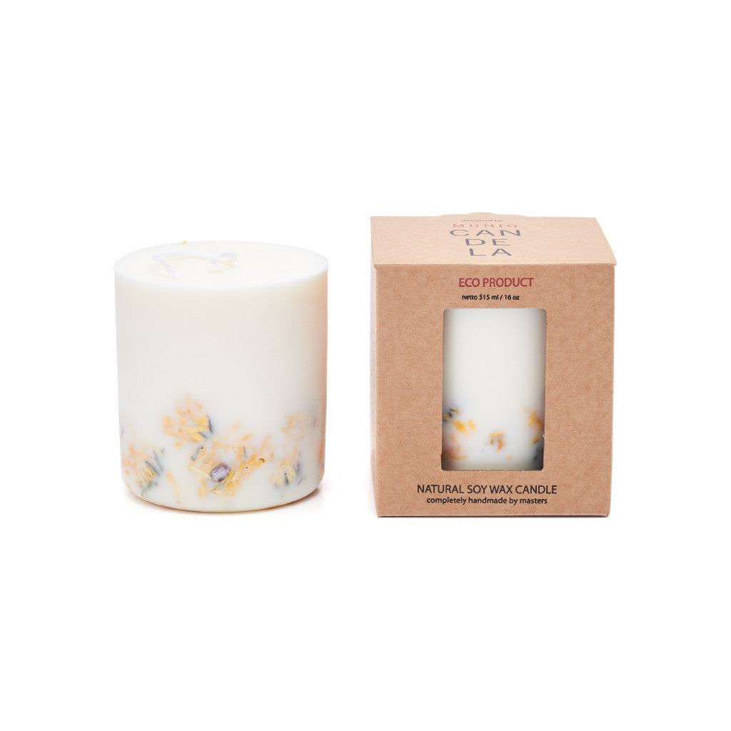 MARIGOLD FLOWERS CANDLE